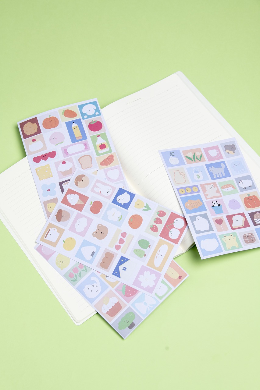 sticker, scrapbooking, diy, craft, stationery, planner, decal, colorful, cute